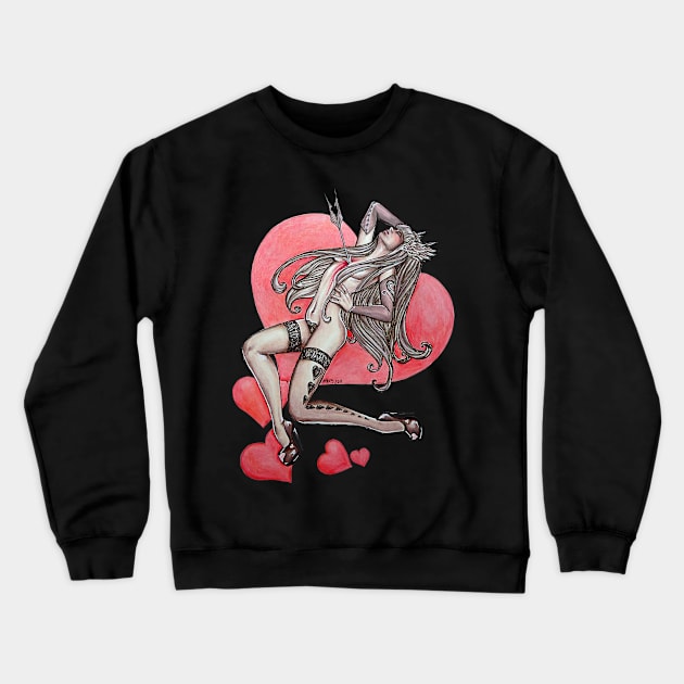 Lovestruck Crewneck Sweatshirt by The Art of Megan Mars